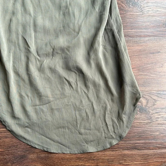 Studio Y Olive Green Tank Top with Gems | Olive Green Tank Top | Green Tank Top - Picture 10 of 11